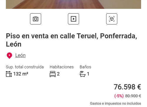 Piso con piscina en Aliseda por 76.000 euros