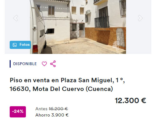 Piso de banco en Haya por 12.300 euros
