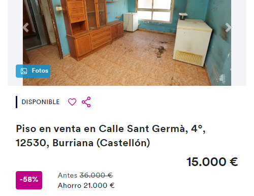 Piso de banco en Haya por 15.000 euros