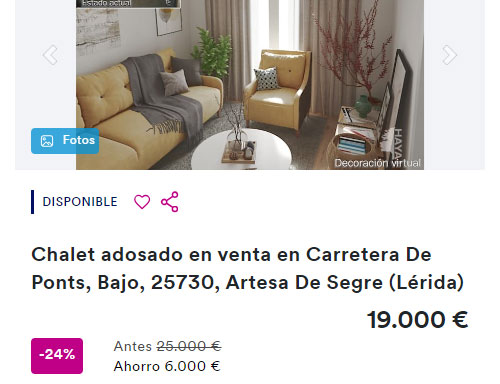 Piso de banco en Haya por 19.000 euros