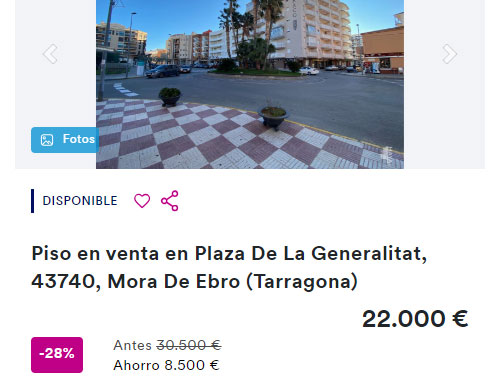 Piso de banco en Haya por 22.000 euros