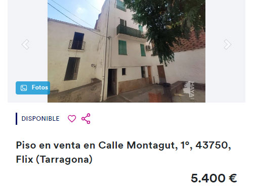 Piso de banco en Haya por 5.400 euros