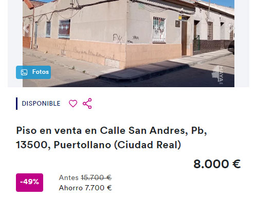Piso de banco en Haya por 8.000 euros