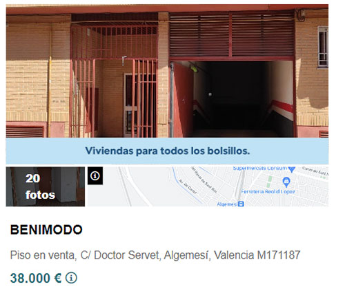 Piso a estrenar en Valencia por 38.100 euros