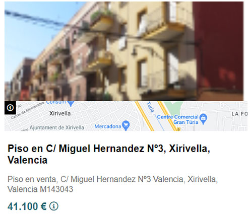 Piso a estrenar en Valencia por 41.000 euros
