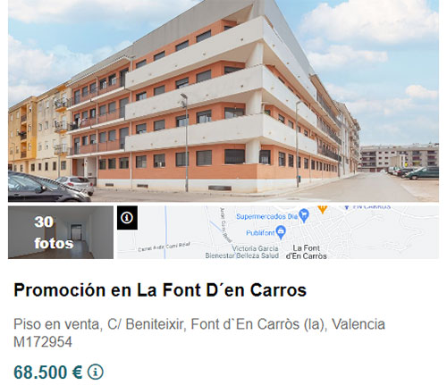Piso a estrenar en Valencia por 68.500 euros