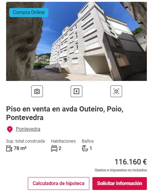 Piso con garaje y trastero por 116.000 euros
