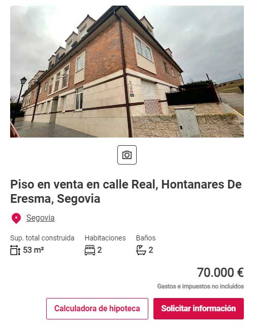 Piso con garaje y trastero por 70.000 euros