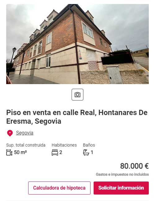 Piso con garaje y trastero por 80.000 euros
