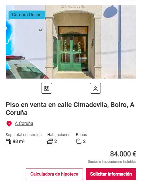 Piso con garaje y trastero por 84.000 euros