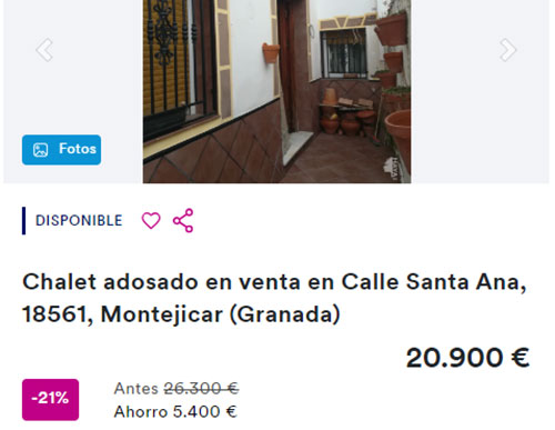 Piso a la venta en Haya por 20.900 euros