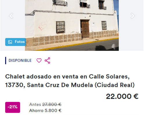 Piso a la venta en Haya por 22.000 euros