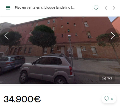 Piso para invertir de Servihabitat por 34.900 euros