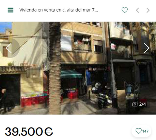 Piso para invertir de Servihabitat por 39.500 euros