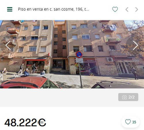 Piso para invertir de Servihabitat por 48.222 euros