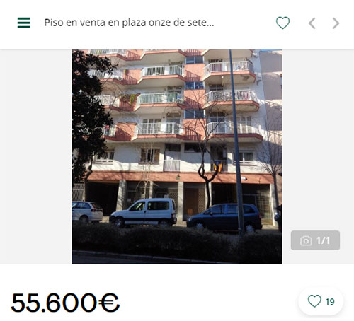 Piso para invertir de Servihabitat por 55.600 euros