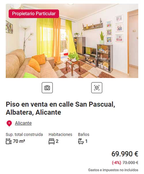 Piso particular en Aliseda por 69.000 euros
