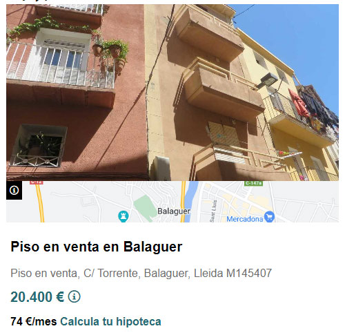 Piso en Solvia por 20.400 euros