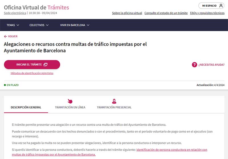 Reclamar multas ZBE Barcelona.
