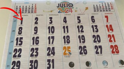 Calendario de 2024 con el último día para presentar la declaración de la Renta.