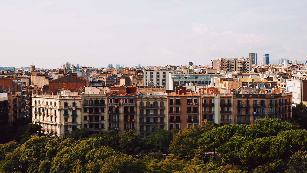 Edificios de viviendas en Barcelona.