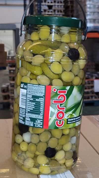 Cóctel aceitunas Corbí.