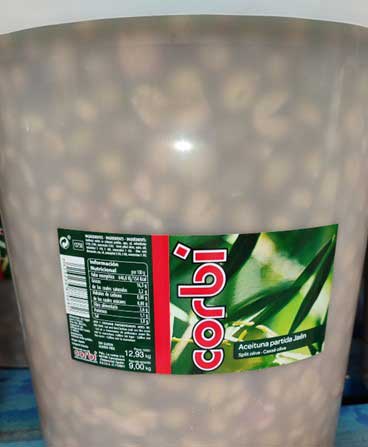Aceitunas partidas Corbí.