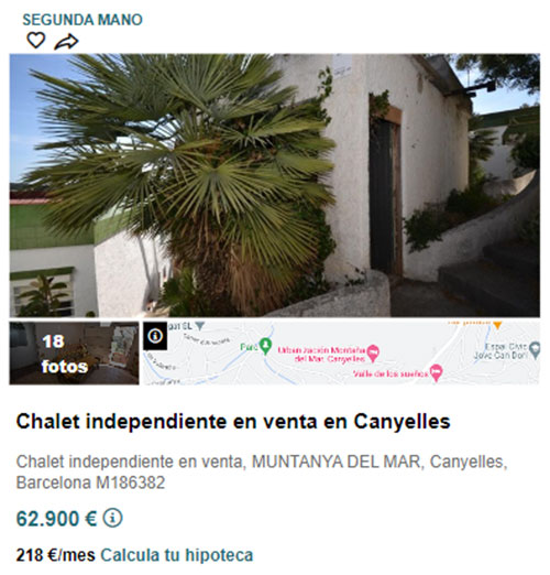 Chalet independiente en Solvia por 62.900 euros