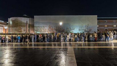 Colas en el museo