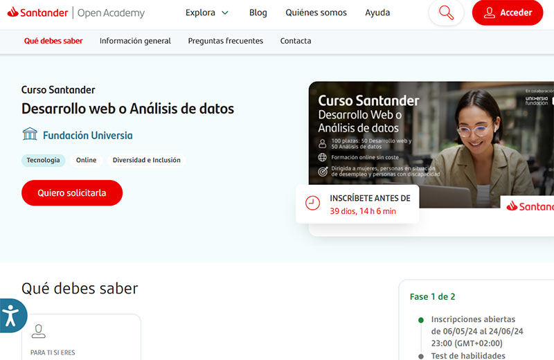 Curso Santander en TIC