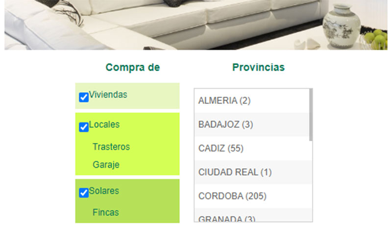 Filtro genéricos en Habitaclic