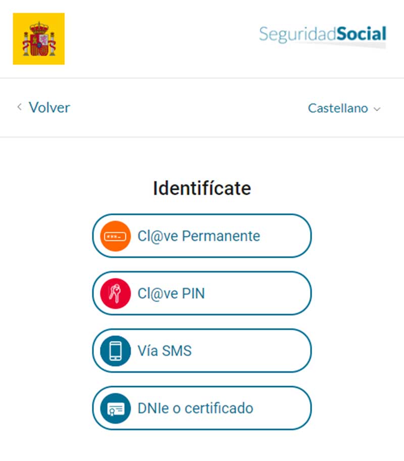 Vías identificación