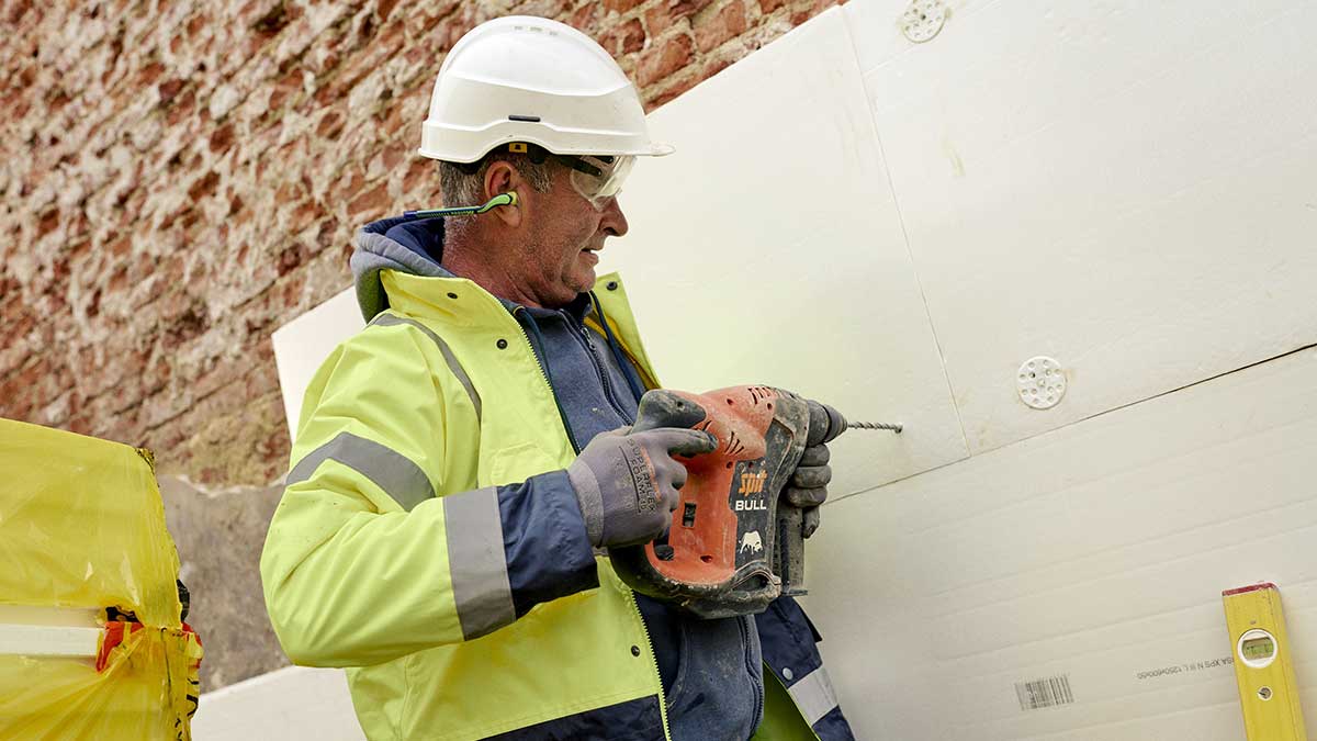 El SATE con XPS es recomendable en zonas del zócalo de un edificio.