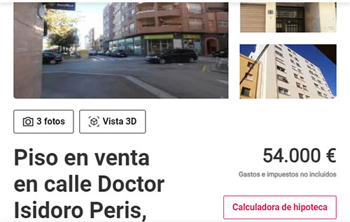 Piso en Castellón por 54.000 euros