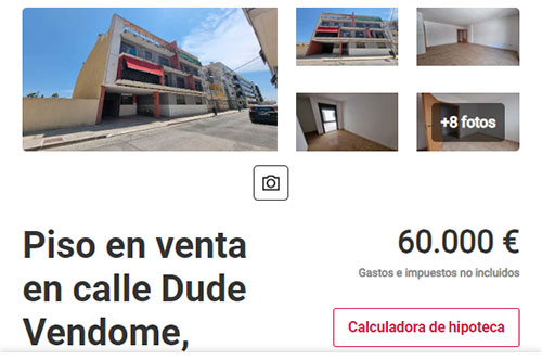 Piso en Castellón por 60.000 euros