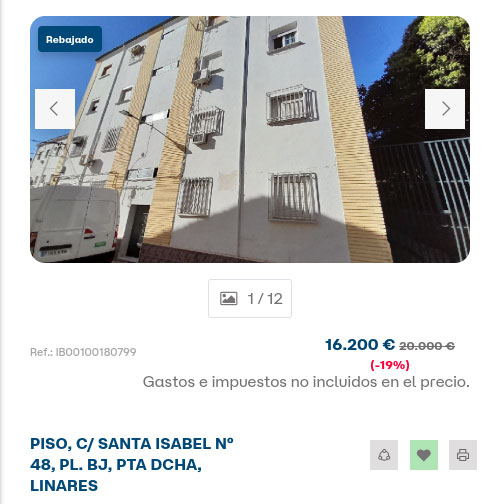 Piso en Diglo con descuento por 16.200 euros