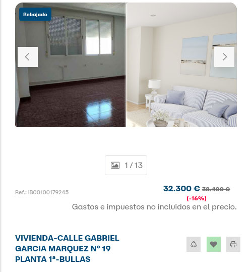 Piso en Diglo con descuento por 32.300 euros