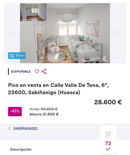 Piso en venta en Haya por 28.600 euros