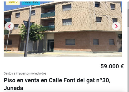 Piso Aliseda por 59.000 euros