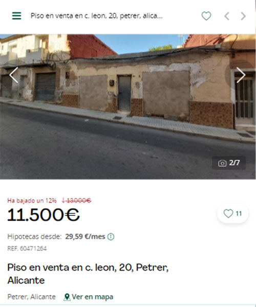 Piso con descuento en Servihabitat por 11.500 euros