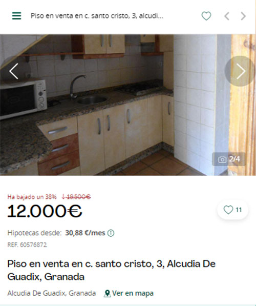 Piso con descuento en Servihabitat por 12.000 euros