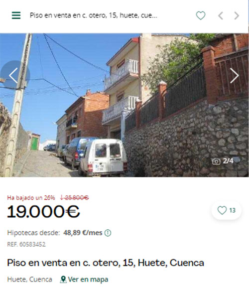 Piso con descuento en Servihabitat por 19.000 euros