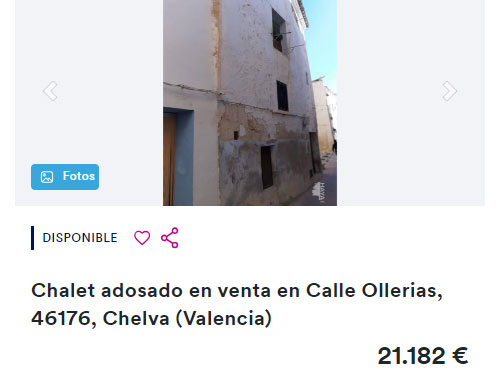 Piso en Valencia por 21.000 euros