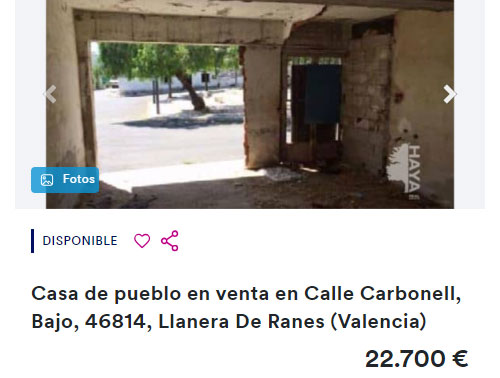 Piso en Valencia por 22.700 euros