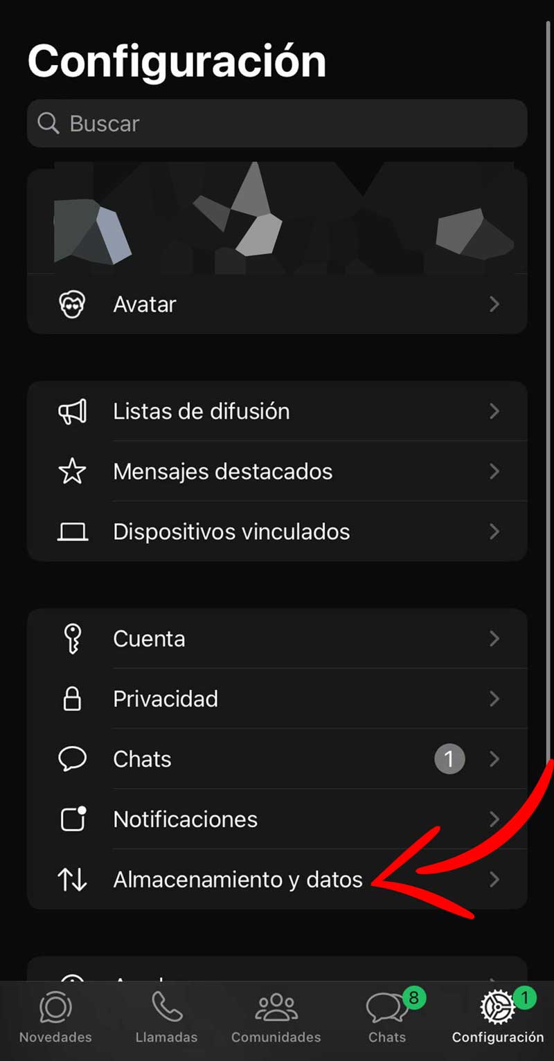 Configuración WhatsApp.