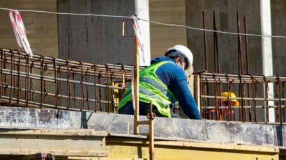Un obrero de la construcción.