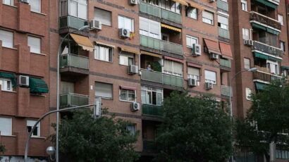 Un bloque de pisos en Madrid.