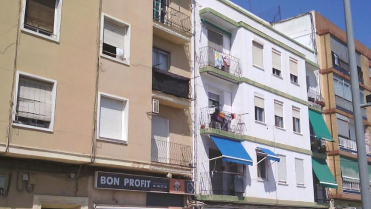 Fachada de unas viviendas.