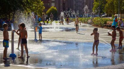 Un refugio climático en una ciudad española.