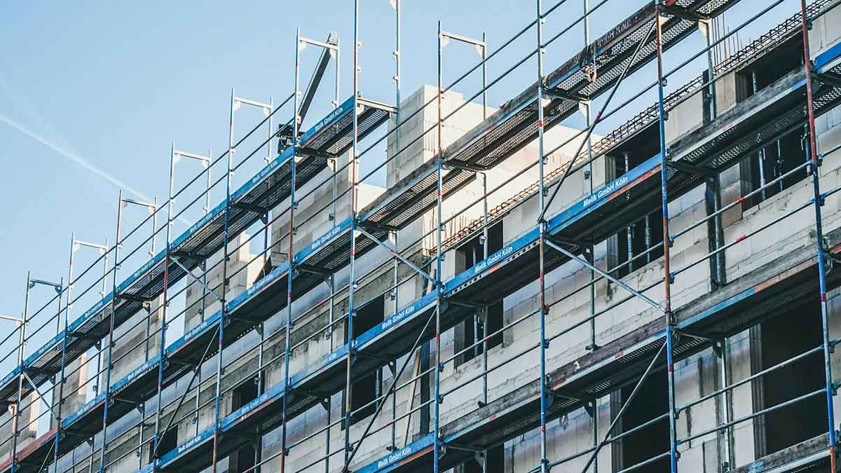 Viviendas en construcción.